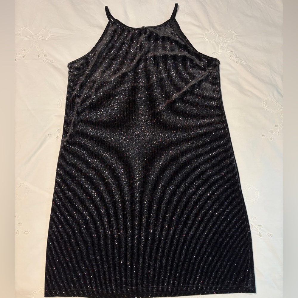 Wild Fable Glittery Black Strappy Top